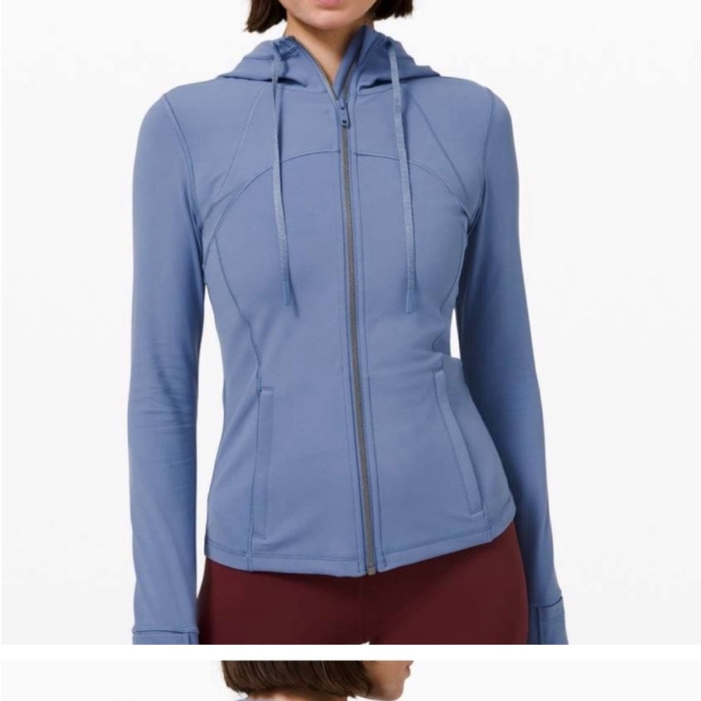 Women's Lululemon Nulu Blue Hooded Athletic Jacket